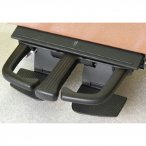 Dual Slide Out Cup Holder with Black Plastic Face