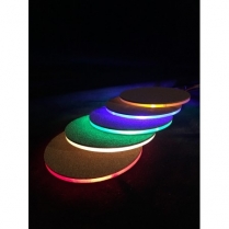 Medium Drop in Cup Holder - Aluminum Green Illuminated