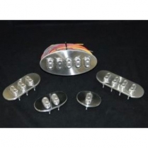 Power Window Single Aluminum Oval Switch without Module