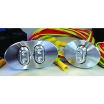 Power Window Alum Oval Triple Rocker Switches