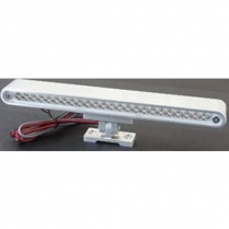 Alum Pedestal w/Red LED 3rd Brake Light - 16-1/2" x 3/4"