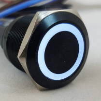 Black Push Buttom Start with Radio Frequency ID & Blue LED