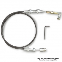 Universal 36" Throttle Cable Kit - Black Housing