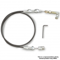 Black 48" Long Carb Type Throttle Cable Kit