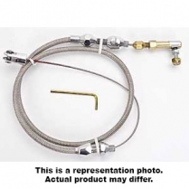 Throttle Cable with Polished Ends Ford 4.6 Mod - Braided SS