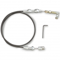 Throttle Cable with Polished Ends GM LS1 - Black Housing