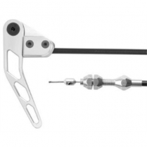 Trunk Release Cable Kit with Satin Handle - Black Housing