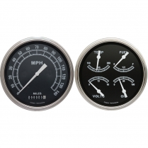 Traditional 2 Gauge Kit 4-5/8" Speedo & Quad - SLF