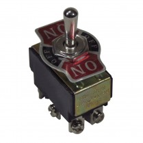 Toggle Switch On/Off/On Double Pole Double Throw - Chrome