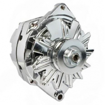 GM 110 Amp Alternator 1 or 3 Wire V-Belt - Chrome