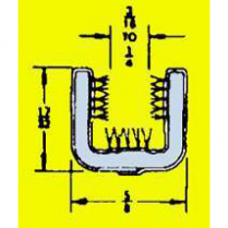 Universal 96" Long Flexible U-Shaped Window Channel