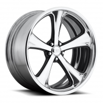 18 x 7 Milner Wheel, 5" on 4.75" BP, 4" BS - Polished