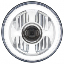 7" High Power LED Proj Headlight w/Dual Fun LED Halo Ring