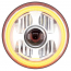 7" High Power LED Proj Headlight w/Dual Fun LED Halo Ring