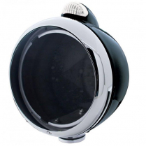 Black Guide 682-C H/L wo Bulb w/Dual Clear Lens LED Turn