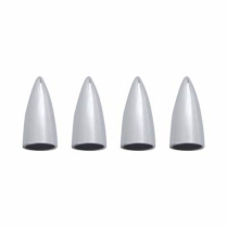 Chrome Bullet Head Valve Caps - Set/4