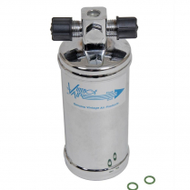 Chrome A/C Drier with 3/8" Male O-Ring