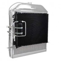 1939-40 Ford SuperFlow Condenser with Hard Lines & Drier