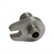 Hemi OEM Compressor Block Fitting Straight #8 - Satin