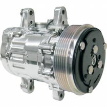 Sanden Polished A/C Compressor SD-7 & 7176 Serpentine