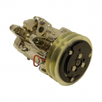 Sanden 7B10 Chrome A/C Compressor w/Double V-Belt Pulley