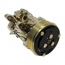 Sanden 7B10 Chrome A/C Compressor with Serpentine Pulley