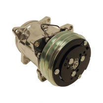 Sanden Polished A/C Compressor 508 V-Groove Rear Exit