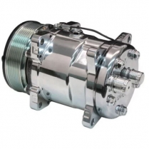 Sanden Plain A/C Compressor 508 134A Serpentine Rear Exit