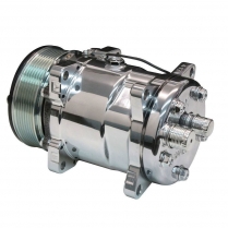 Sanden Polished A/C Compressor 508 134A Serpentine Rear Exit