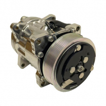 Sanden Polished A/C Compressor 709 Serpentine Rear Exit