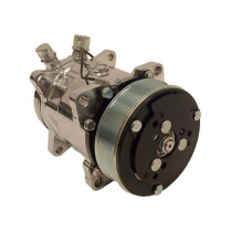 Sanden Polished A/C Compressor 508 134A Serpentine