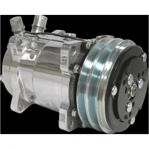 Sanden Polished A/C Compressor 508 134A V-Groove