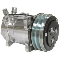 Sanden Chrome A/C Compressor 508 134A V-Groove