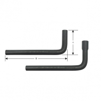 90 Degree Molded Heater Hose - 5/8" x 4" x 6"