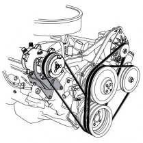 1964-81 Pontiac 326-455 A/C Compressor Bracket