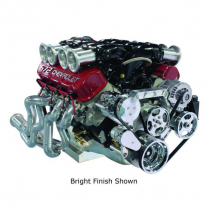 Chevy BB Front Runner Drive A/C, Alt & P/S Kit - Chrome