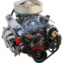 Chevy SB Front Runner A/C, Alternator & P/S Kit - Black