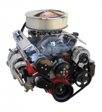 Chevy SB Front Runner A/C, Alt & P/S Kit -Black- No P/S Pump