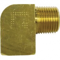 90 Degree Brass Heater Fitting - 1/2" NPT to 1/2" Hose