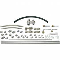 ProLine A/C Line Kit with 2 Way Bulkheads - Stainless Steel