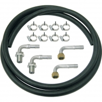 Heater Hose Kit with 90 Degree Bulkheads - Rubber