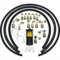 Beadlock R134 A/C Hose Kit with Drier - Black