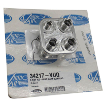 Proline Firewall 4-Way Bulkhead - Satin Aluminum