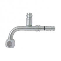 #10 90 Deg Aeroquip E-Z Fitting with Service Port