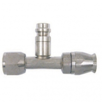 #6 Straight Aeroquip A/C Fitting with Service Port