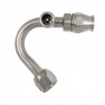 #10 135 Degree Hose Aeroquip A/C Fitting with Service Port