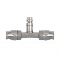 #10 In-Line A/C Fitting with Service Port