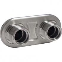 Streamline 2 Way Heater Bulkhead - Polished