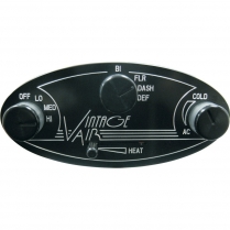 Gen II Streamline Oval Control Panel - Anodized Black