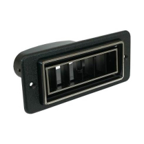 Rectangular Louver with Mounting Bezel 4.98" x 2.06" Chrome